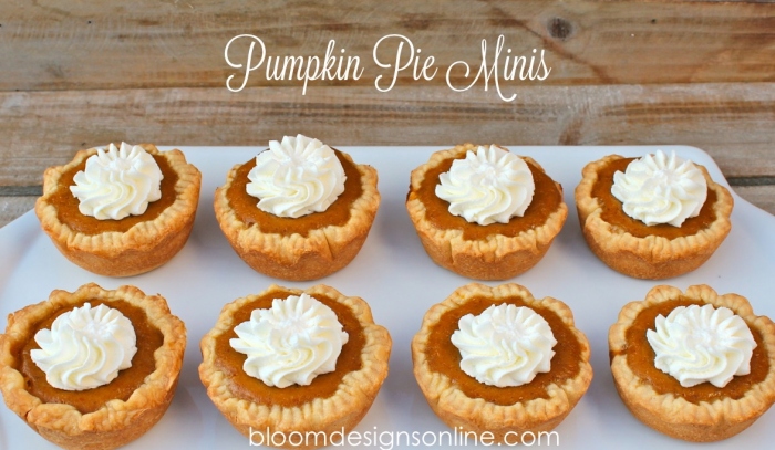 mini pumpkin pies