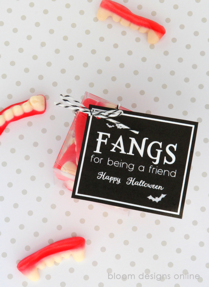 Fangs for Being A Friend- Halloween Treat