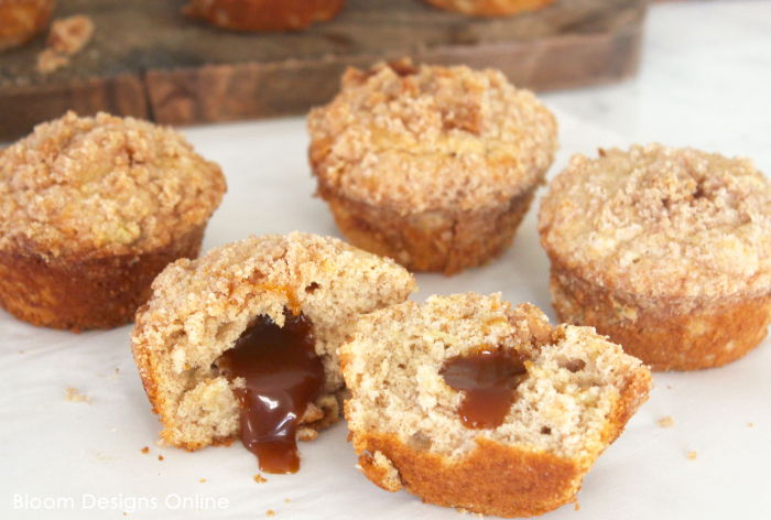 caramel apple muffins