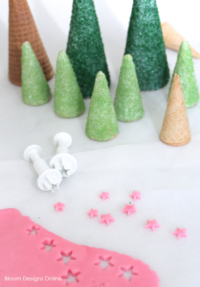 Ice Cream Cone Christmas Trees - Bloom Designs