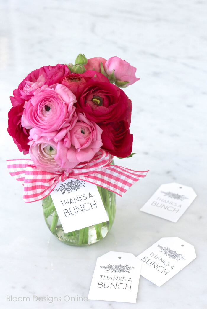 Thanks A Bunch Gift with Tags