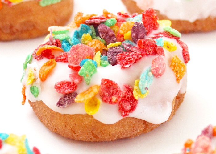 St. Patrick's Day Rainbow Donuts- easy adapted dessert for any holiday or party